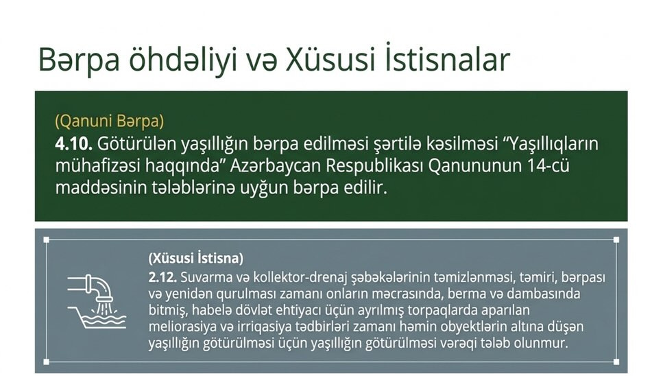 Yaşıllıqların Götürülməsi Qaydası 2