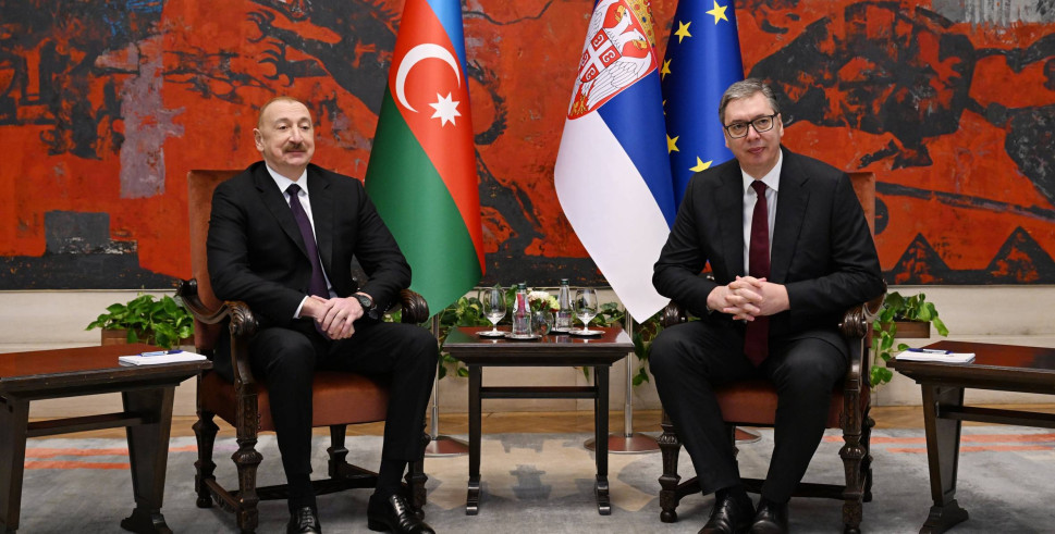 İlham Əliyevin Serbiya Prezidenti Aleksandar Vuçiç ilə təkbətək görüşü keçirilib
