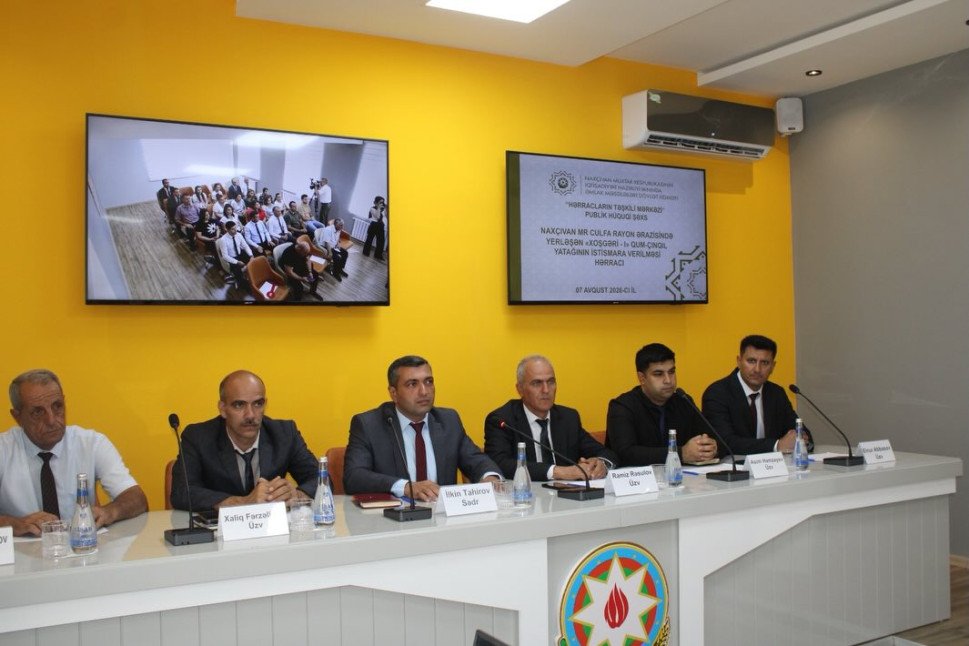 Culfa rayonunda yerləşən “Xoşgəri I” qum-çınqıl yatağı üzrə hərrac keçirilib