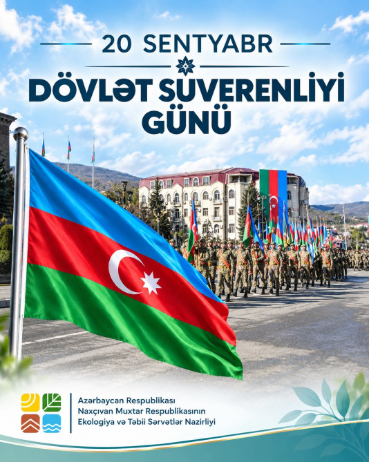 20 Sentyabr-Azərbaycan Respublikasının Dövlət Suverenliyi Günüdür.