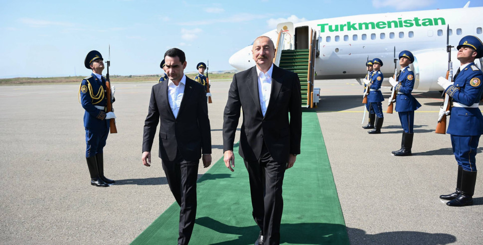 Türkmənistan Prezidenti Sərdar Berdiməhəmmədov Füzuli rayonuna gəlib